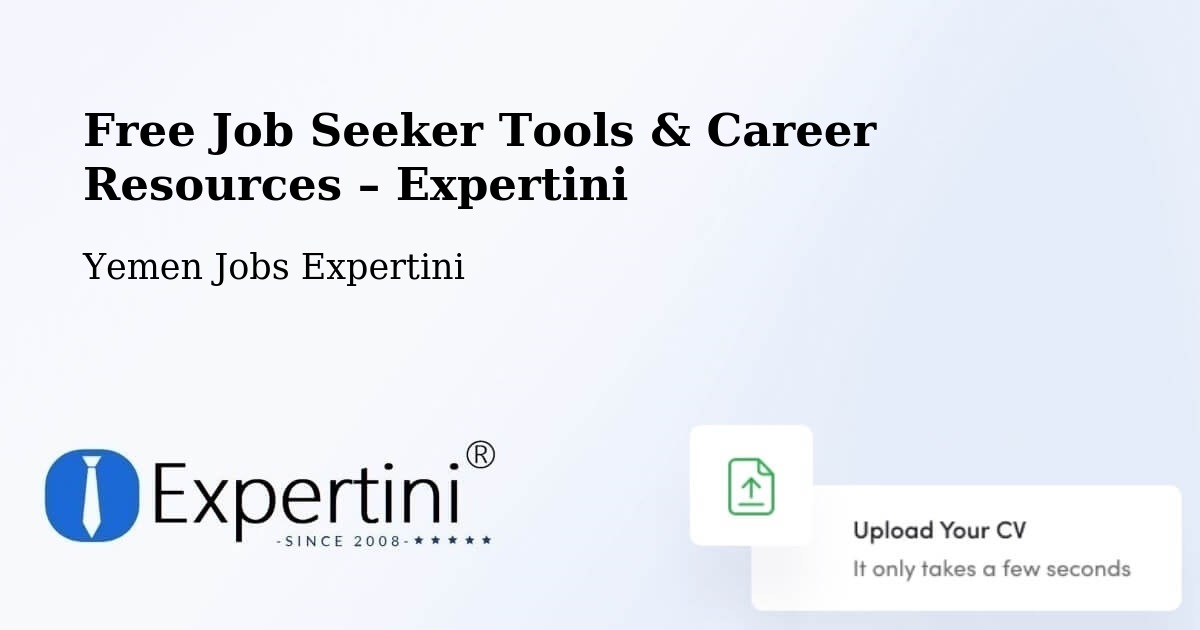 Free Job Seeker Tools & Career Resources – Abs - Abs, Yemen Jobs Expertini