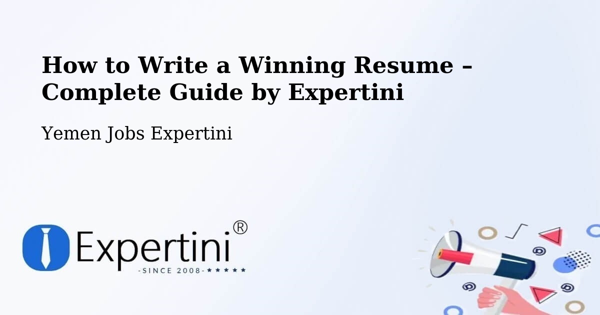 Resume Writing Guide for Job Seekers – Abs - Abs, Yemen Jobs Expertini