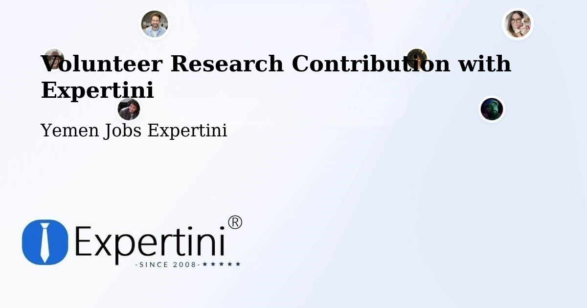 Volunteer Research Contribution Program – Abs - Yemen Jobs Expertini